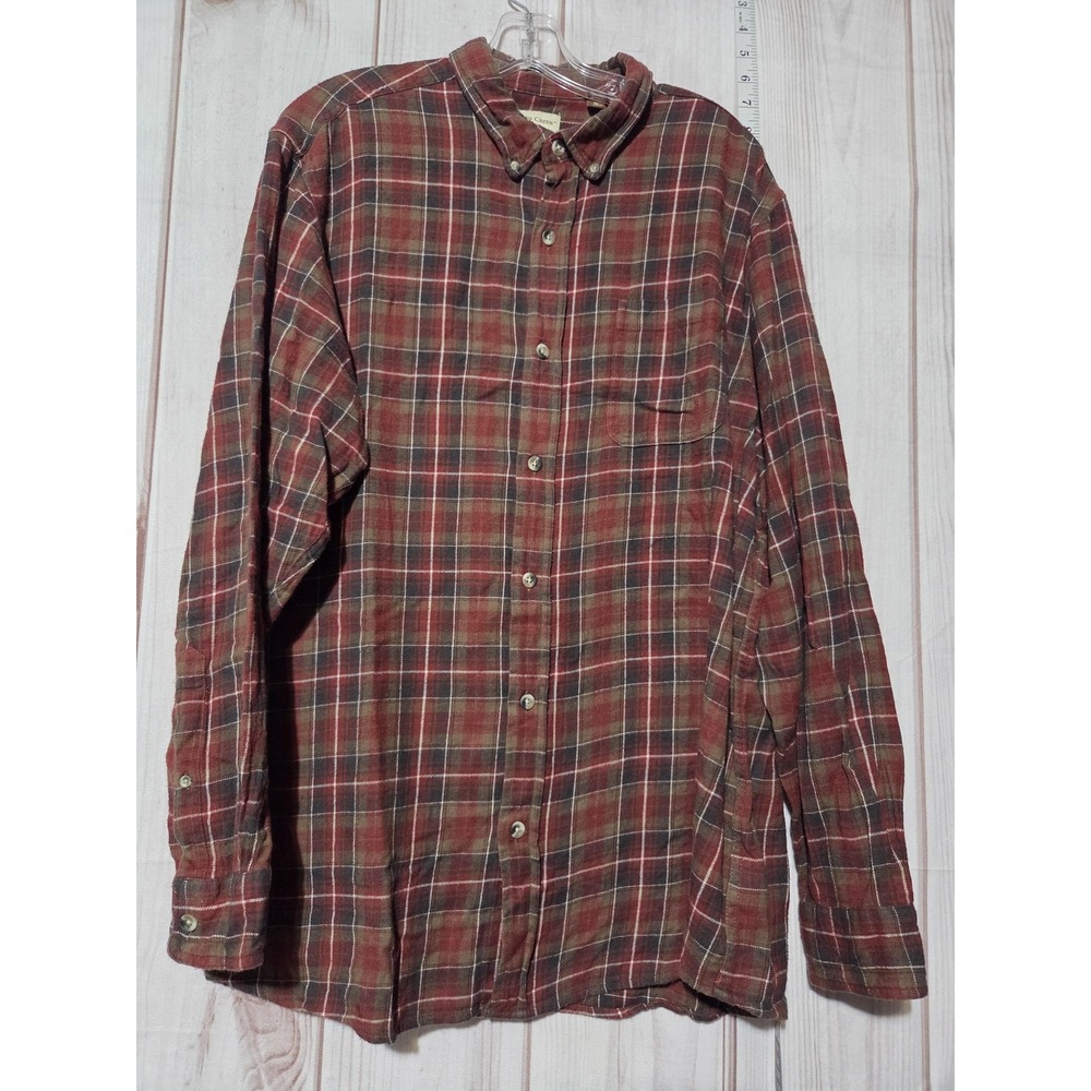 Hobbs Creek Shirt Mens XL Plaid Flannel‎ Button Down Long Sleeve Classic